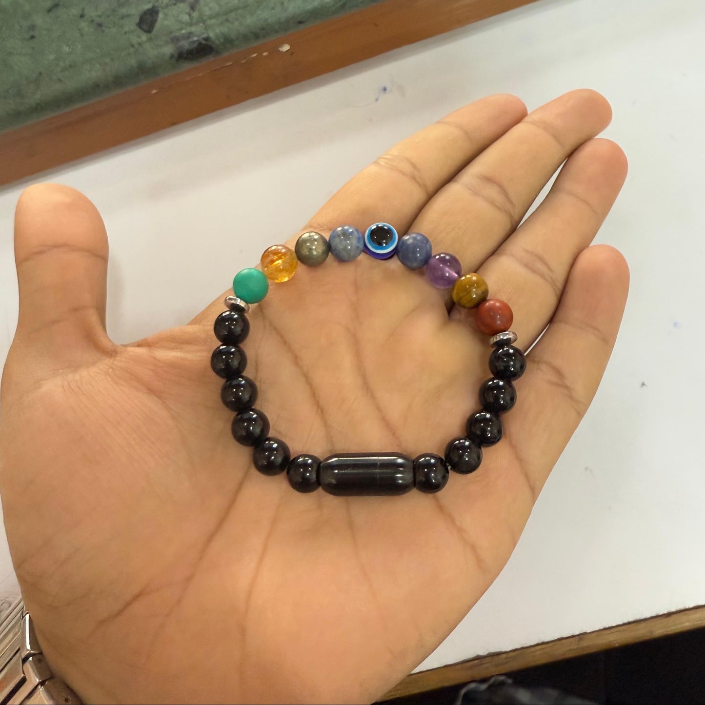 Super 9 Chakra Natural Stone Bracelet