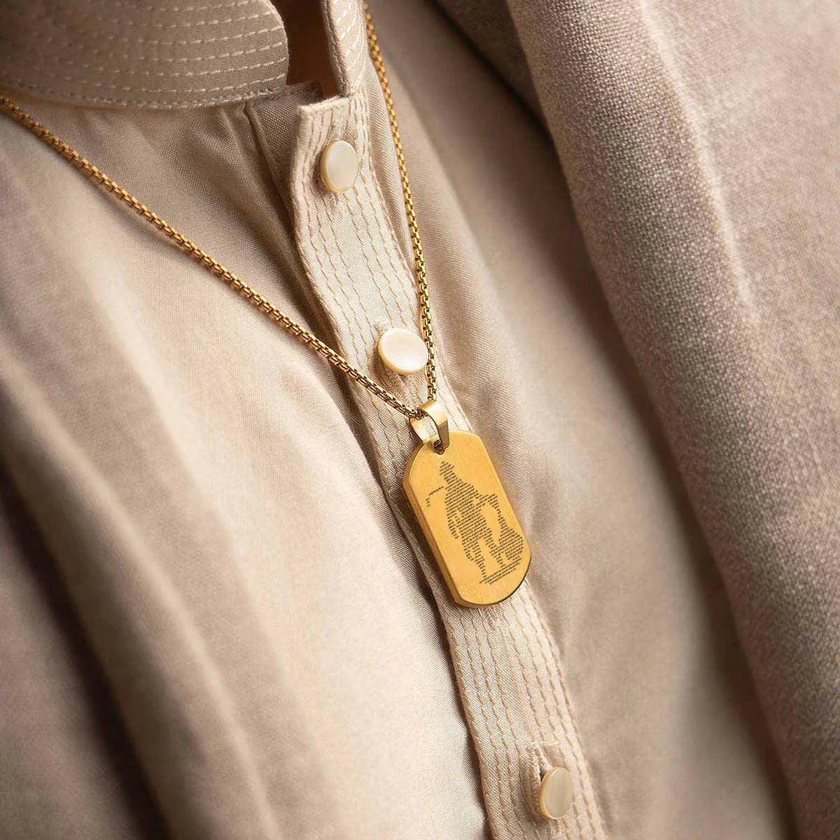 Hanuman Chalisa Pendant with Chain