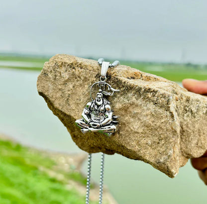 Meditation Hanuman Pendant with Chain