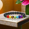 7 Chakra Band with Lawa Stone