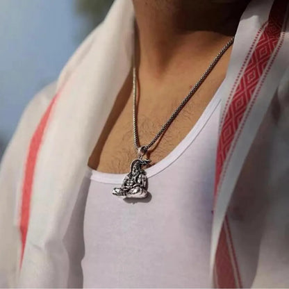 Meditation Hanuman Pendant with Chain
