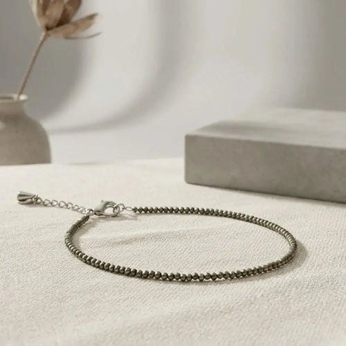 Raw Pyrite Anklet